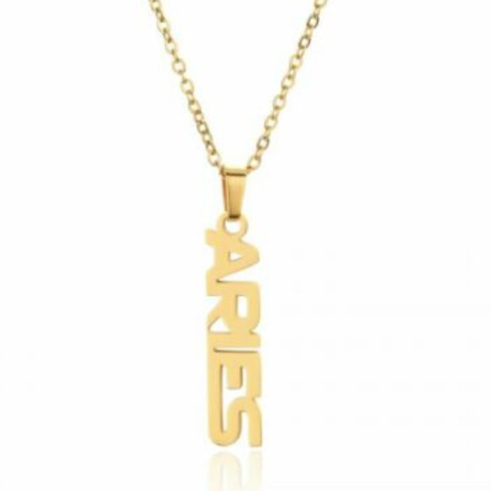 "Emma" Aries Gold Necklace
